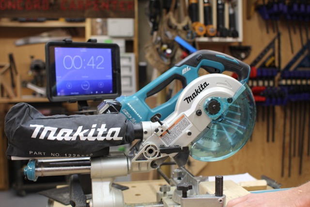 Makita 18V X2 LXT Lithium‑Ion (36V) Brushless Cordless 10 Dual‑Bevel  Sliding Compound Miter Saw with Laser Kit (5.0Ah)