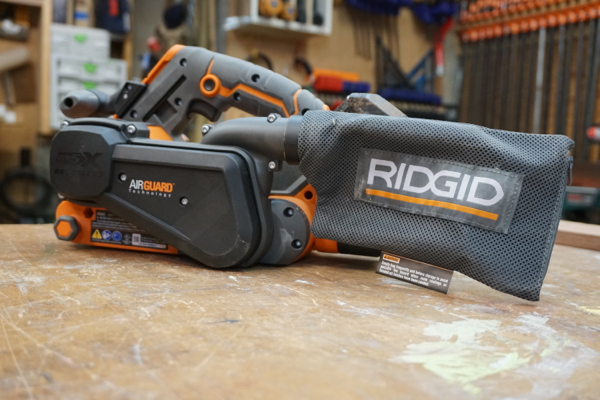 Ridgid belt best sale sander cordless