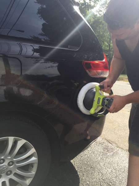 Polish your car! Ryobi P435 10” buffer review 