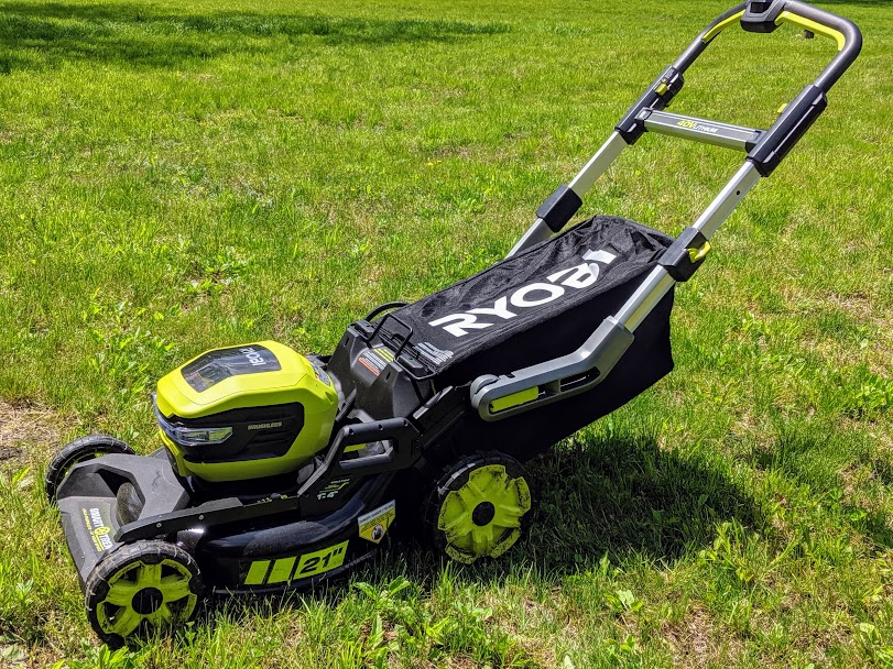 Ryobi 40V 21 In. Brushless Smart Trek Self-Propelled Mower - Tool Box ...